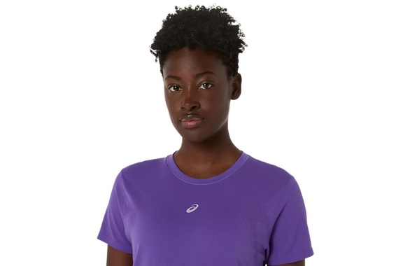 Koszulka Asics Road SS Seamless Top damska fioletowa