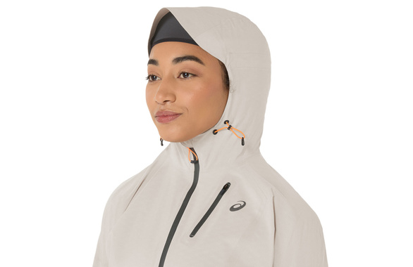 Kurtka Asics Fujitrail Elite Waterproof Jacket damska kremowa AW25