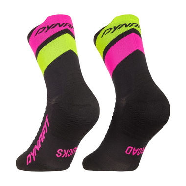 Skarpety Dynafit Ultra Mid Socks czarno-różowe