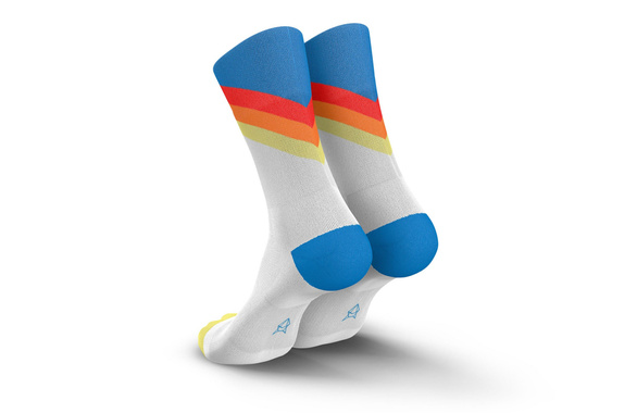 Skarpety Incylence Running Grades Blue Inferno (High Cut) biało-niebieskie