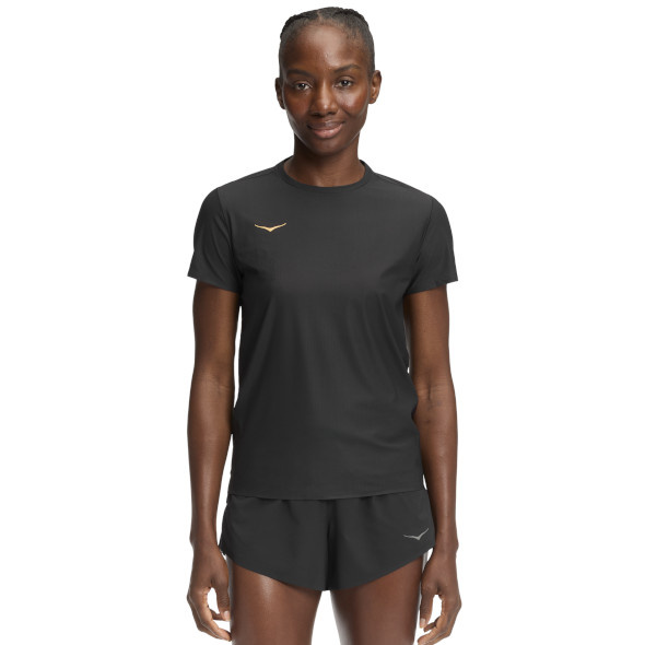 Koszulka Hoka Airolite Short Sleeve 2.0 damska czarna
