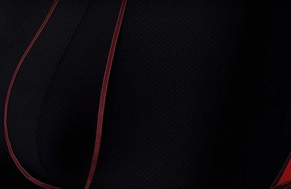 Bokserki do biegania Saxx Kinetic HD Boxer Brief czarne z czerwonymi wstawkami