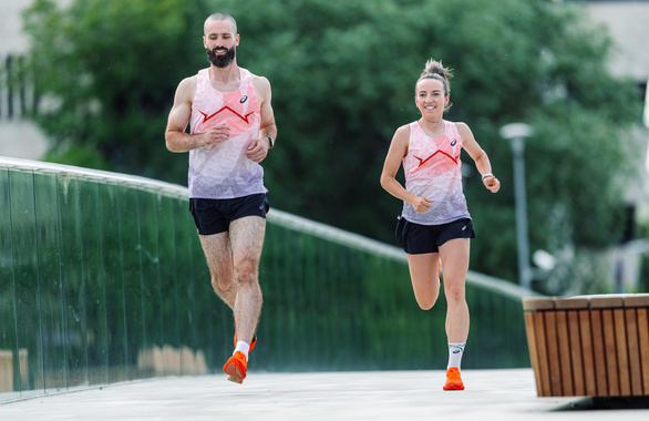 Koszulka Asics MetaSpeed Singlet czerwona męska  