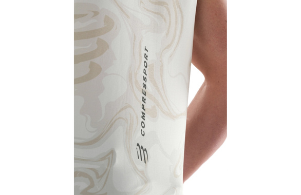 Koszulka Compressport Performance Singlet biała męska