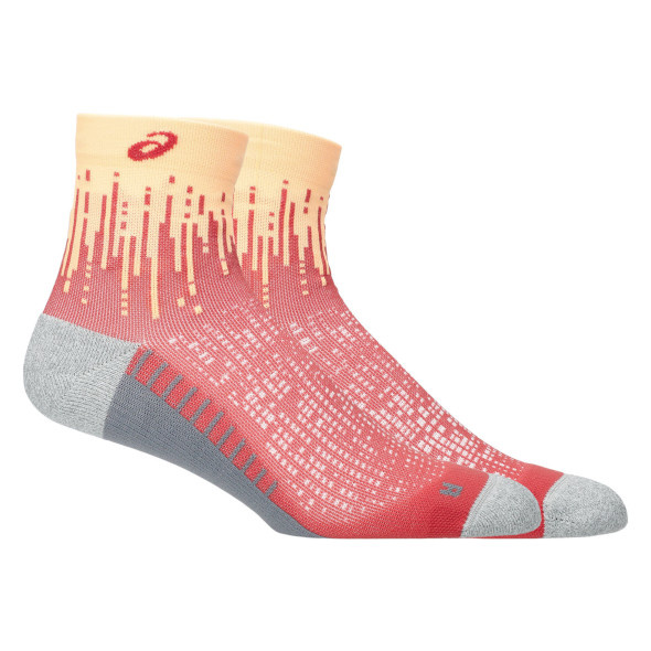 Skarpety Asics Performance Run Socks Quarter pomarańczowe