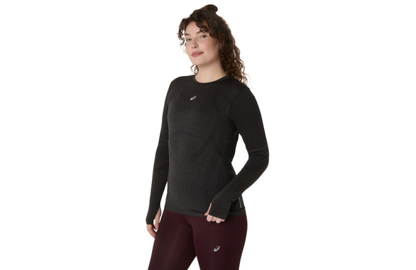 Koszulka Asics Road Seamless Ls Top damska czarna AW25