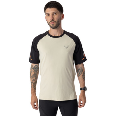 Koszulka Dynafit Alpine Pro S/S Tee beżowo-czarna męska 