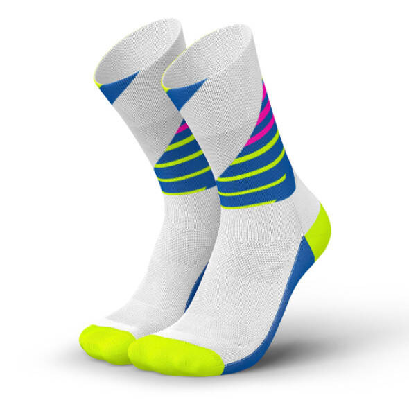 Skarpety Incylence Running Ladders White Canary (High Cut) biało-niebieskie