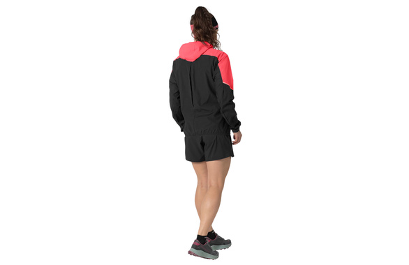 Kurtka Dynafit Alpine Wind Jacket damska koralowo-czarna