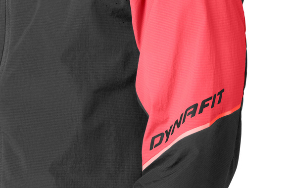 Kurtka Dynafit Alpine Wind Jacket damska koralowo-czarna
