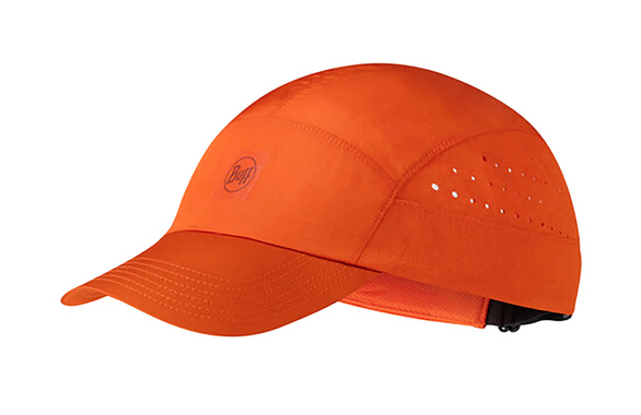 Czapka z daszkiem Buff Speed Cap Solid Poppy pomarańczowa SS25