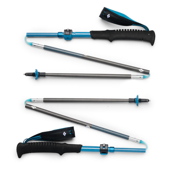 Kije Black Diamond Distance Carbon FLZ Poles czarno-niebieskie (desert sky)