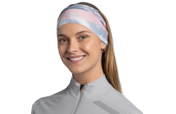 Opaska Buff Thermonet Headband Aghra Rosewood różowo-szara 