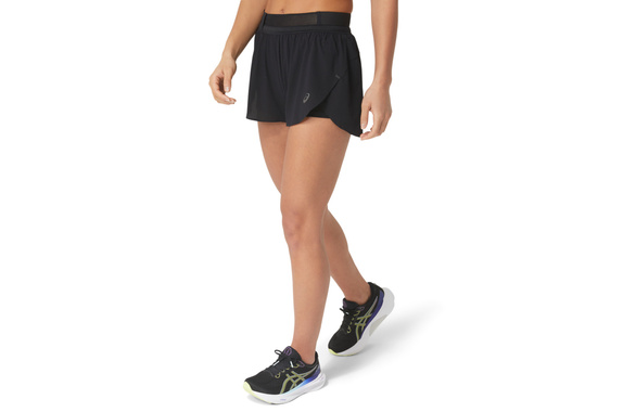 Spodenki Asics Metarun Split Short damskie czarne SS24