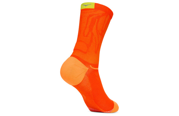 Skarpety Hoka Clifton Crew Run Sock pomarańczowe