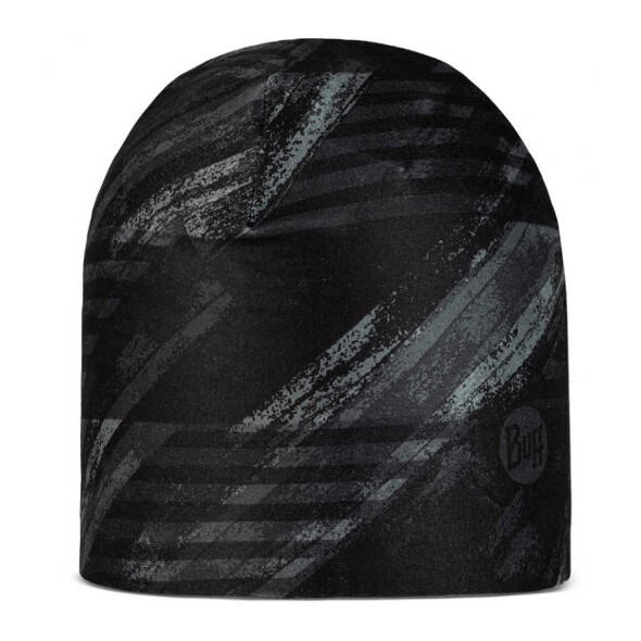 Czapka Buff ThermoNet Beanie Bardeen Black czarno-szara z materiału thermonet