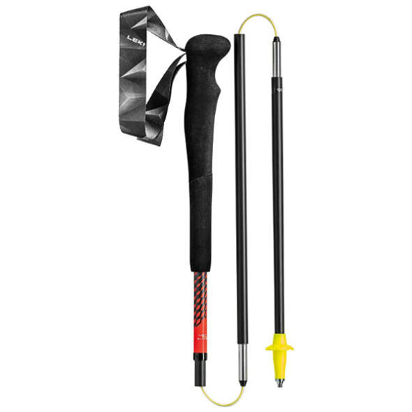 Kijki trekkingowe do biegania po górach Leki Neotrail FX.One Superlite czarno-czerwone