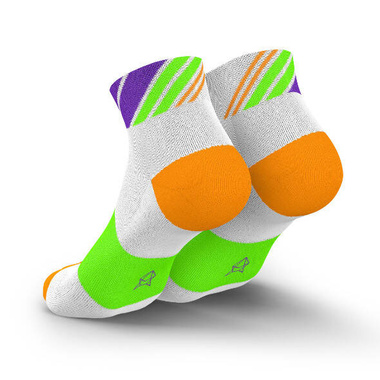 Skarpety Incylence Running Ladders Orange Green (Low Cut) biało-zielono-pomarańczowe