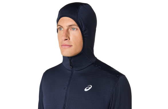 Bluza Asics Road Winter LS Hoodie granatowa męska