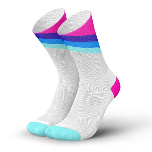 Skarpety Incylence Running Grades Blue Pink (High Cut) biało-niebiesko-różowe