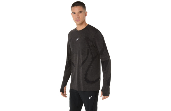 Koszulka Asics Road Seamless Ls Top czarna męska AW25