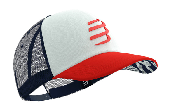 Czapka Compressport Trucker Cap granatowo-czerwona