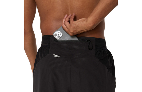 Spodenki Asics Fujitrail Elite Short czarne męskie 