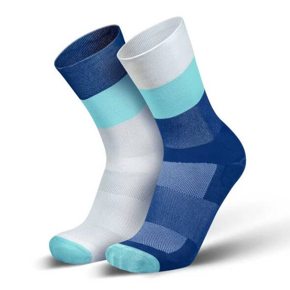 Skarpety Incylence Ultralight Mirrored Mint (High Cut) niebiesko-białe