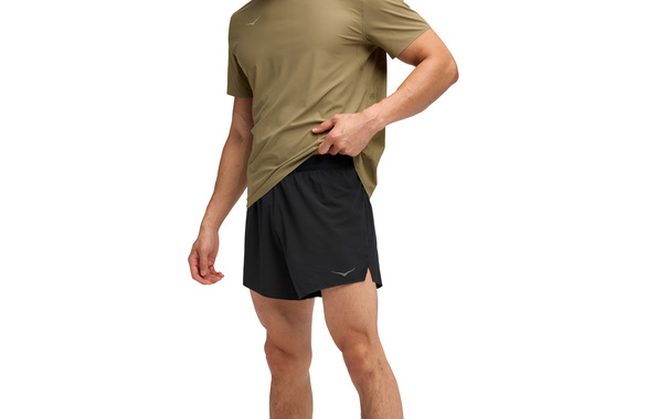 Spodenki Hoka Glide 5" Short w/brief czarne męskie