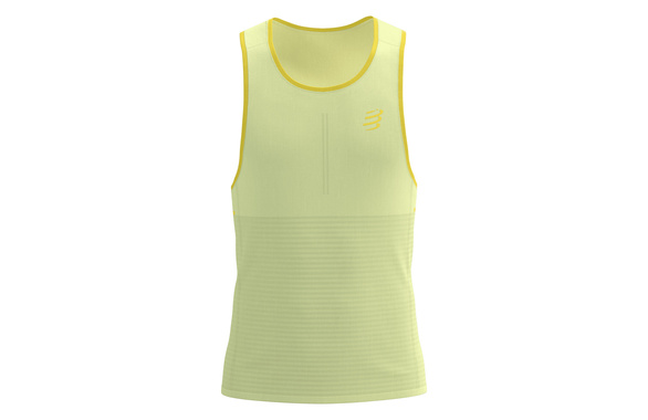 Koszulka Compressport Pro Racing Singlet żółta męska