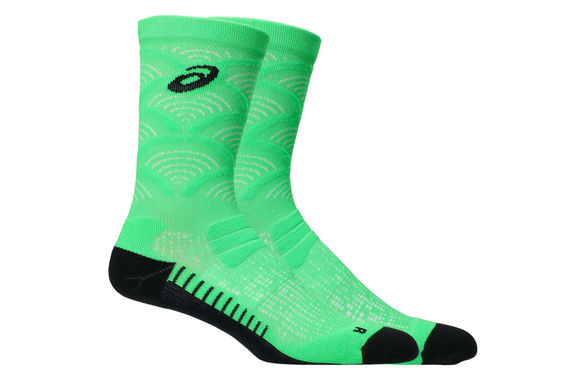 Skarpety Asics Performance Run Socks Crew zielono-czarne