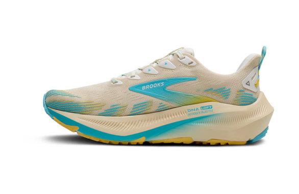 Buty Brooks Ghost Trail damskie kremowo-niebieskie SS26