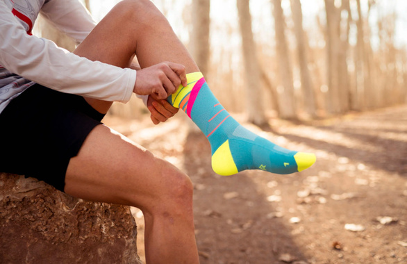 Skarpety Incylence Running Ladders Blue Pink (High Cut) niebiesko-różowe