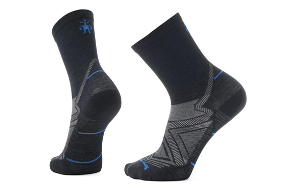 Skarpety Smartwool Run Zero Cushion Mid Crew Socks Black czarne