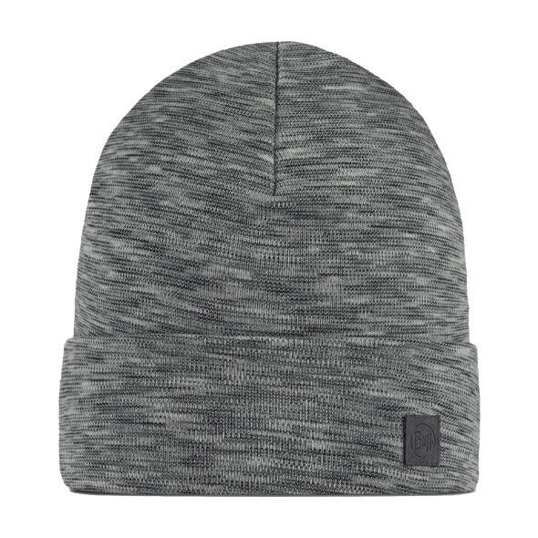 Czapka Buff Merino Wool Hat Fog Grey Multi Stripes heavyweight 500 szara