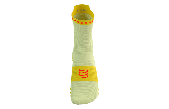 Skarpety Compressport Pro Racing Socks V4.0 Run High (Elf Yellow / Fluo Red) żółto-czerwone