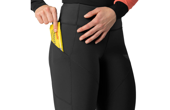 Legginsy Dynafit Winter Running Tights damskie czarne AW25