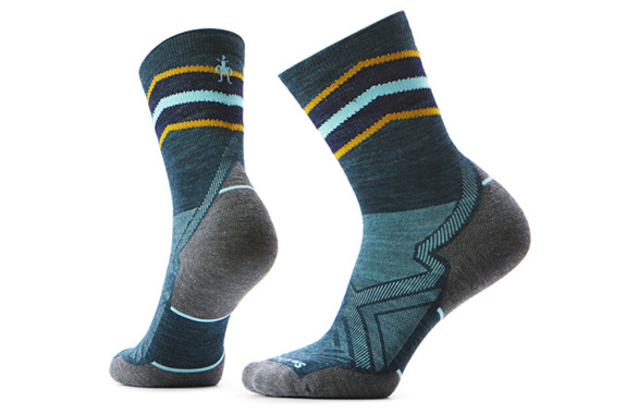 Skarpety Smartwool Run Targeted Cushion Mid Crew Socks damskie granatowo-szare
