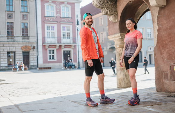 Kurtka Asics Road Packable Jacket koralowa męska 