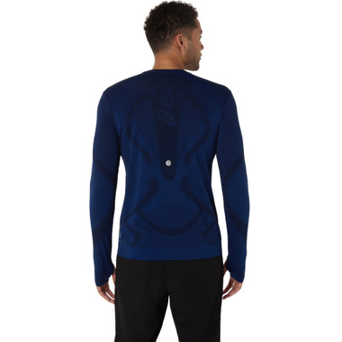 Koszulka Asics Road Seamless Ls Top granatowa męska AW25