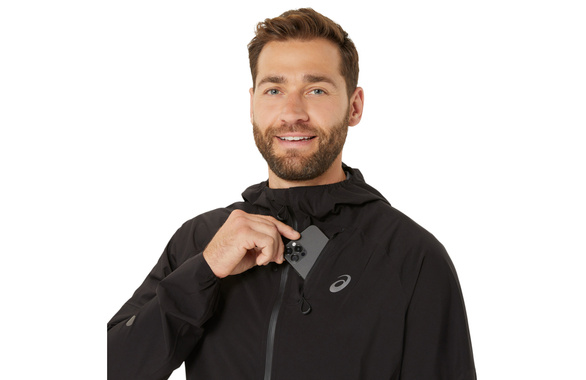 Kurtka Asics Metarun Waterproof Jacket czarna męska