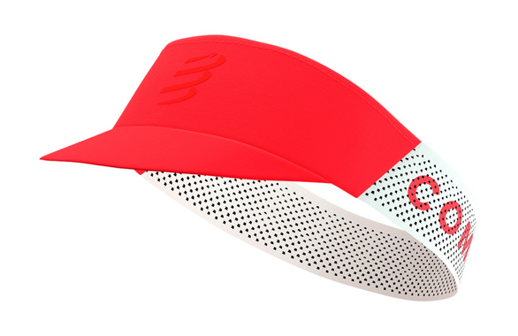 Daszek Compressport Pro Racing Visor czerwono-biały