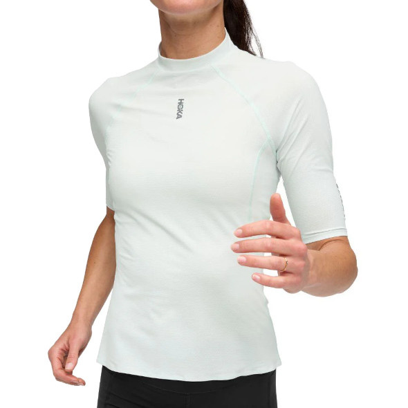 Koszulka Hoka SkyBreeze Short Sleeve damska biała