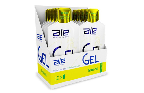 Zestaw żeli energetycznych ALE GEL cytryna 10 żeli