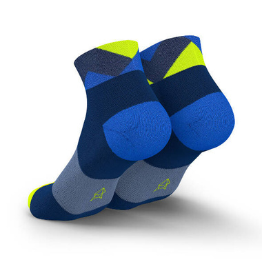 Skarpety Incylence Running Short Peaks Navy Blue Canary (Low Cut) granatowo-niebieskie