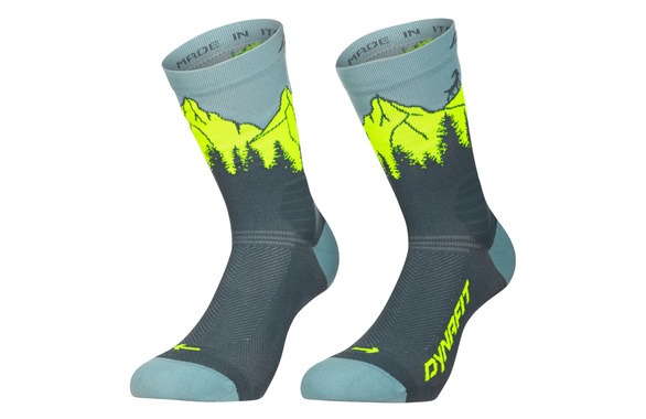 Skarpety Dynafit Traverse Crew Socks szaro-niebieskie