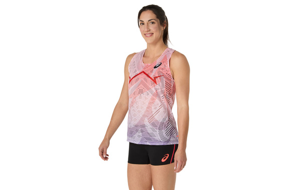Koszulka Asics MetaSpeed Singlet damska czerwona