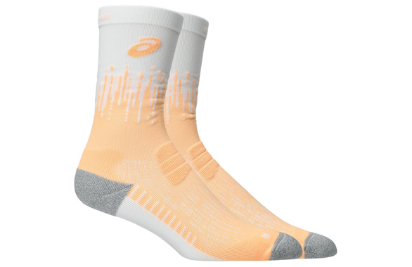 Skarpety Asics Performance Run Socks Crew biało-pomarańczowe