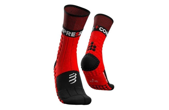 Skarpety zimowe Compressport [ro Racing Socks V3.0 Winter Trail czerwono-czarne