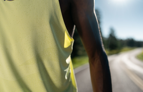 Koszulka Hoka Race Singlet żółta męska